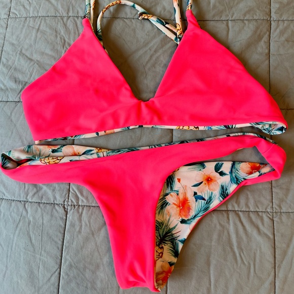 Zennor reversible pineapple palms bikini set - Picture 6 of 6